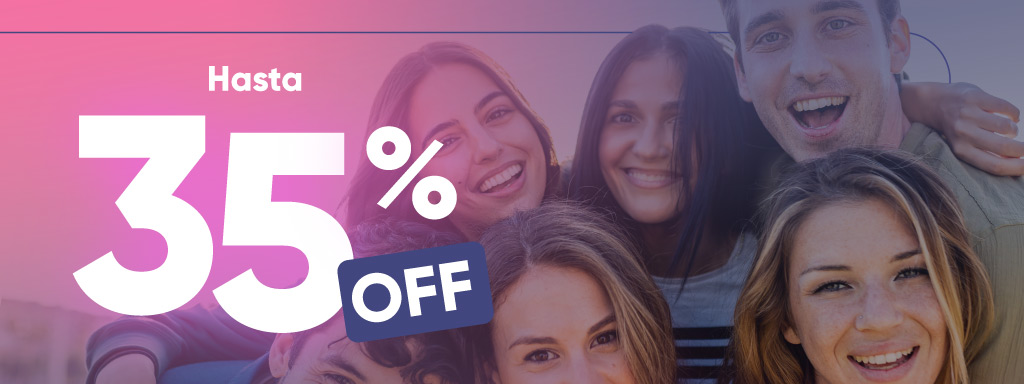 Amigos felices hasta 35%off